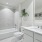Modern rental home bathroom inside a unit at Canvas on Founders Hill